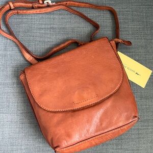 NWT MARTA PONTI LEATHER SMALL CROSSBODY SHOULDER BAG PURSE